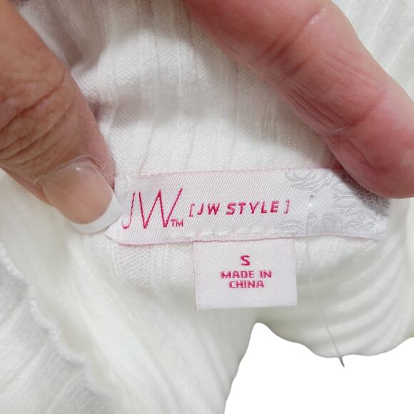 JW Style Sleeveless Mock Neck Ribbed Knit Tank, Lot of 3, Women Size S - Picture 11 of 12